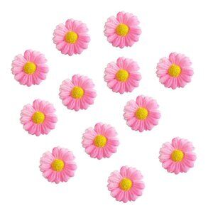 12pcs Womens Multi-colored Sweet Daisy Hair Clips Mini Sun Flower Hairpins Hair